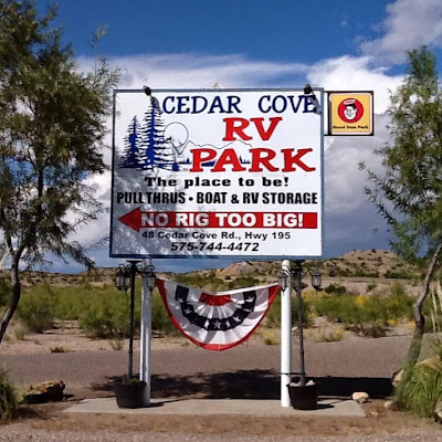 Camping Guide Cedar Cove RV Park in Elephant Butte NM